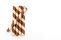 biscuit wafer stick with chocolate cream flavour