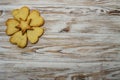 Biscuit on wooden background leaf clover hearts St. Patrick St. Valentine holiday celebration