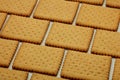 Biscuits in brick pattern