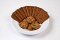 Biscuits and cookies are perfect for a morning snack with tea or coffee.