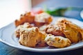 Biscuits, cornflakes and raisins