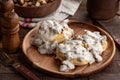 Biscuits and Creamy Sausage Gravy Royalty Free Stock Photo