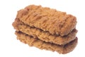 Biscuits Macro Isolated Royalty Free Stock Photo