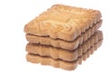 Biscuits Macro Isolated Royalty Free Stock Photo