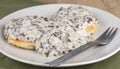 Biscuits and sausage gravy Royalty Free Stock Photo