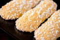 Biscuits with sugar grains Royalty Free Stock Photo