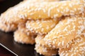 Biscuits with sugar grains Royalty Free Stock Photo