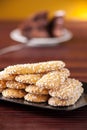 Biscuits with sugar grains Royalty Free Stock Photo