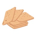 Biscuits. Vector biscuits illustration