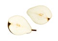 Bisect pear Royalty Free Stock Photo