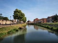 Bisetto channel, Monselice, Italy Royalty Free Stock Photo