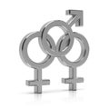 Bisexual symbol Royalty Free Stock Photo