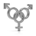 Bisexual symbol Royalty Free Stock Photo
