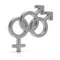 Bisexual symbol Royalty Free Stock Photo