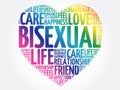 Bisexual word cloud collage Royalty Free Stock Photo