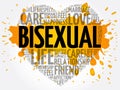 Bisexual word cloud collage Royalty Free Stock Photo