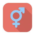 Bisexuals sign icon.