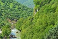 Bisheh valley and river in Zagros forests of Lorestan , Iran Royalty Free Stock Photo