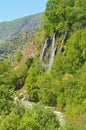 The overlook of Bisheh waterfall , Zagros forests of Lorestan , Iran Royalty Free Stock Photo