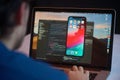 Developer launches xcode software
