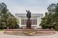 BISHKEK, KYRGYZSTAN - MAY 6, 2017: Vladimir Lenin Statue in Bishkek, capital of Kyrgyzsta Royalty Free Stock Photo