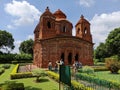 The unique Pancha Ratna temple in Bishnupur, West Bengal, India