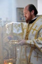 Bishop Ambrose (Muntyanu) Neftekamsk and Bisrk during the liturgy