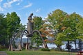 Bishop Baraga shrine at Baraga Michigan