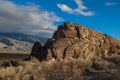 BISHOP, CALIFORNIA, UNITED STATES - Dec 21, 2020: Chidago Canyon Petroglyphs Royalty Free Stock Photo