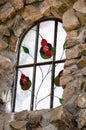 Bishop Castle stain glass window