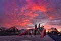 Poznan Cathedral at sunset, Poland