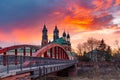 Poznan Cathedral at sunset, Poland