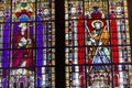 Bishop Saint Stained Glass Saint Severin Church Paris France