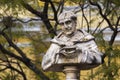 Bishop San Pedro Pascual Statue Bust Baroque Style Antigua Guatemala Royalty Free Stock Photo