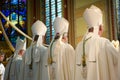 Bishops during mass Royalty Free Stock Photo