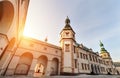 Bishops Palace in Kielce, during sunset. Royalty Free Stock Photo