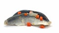 bismarck herring in a close up Royalty Free Stock Photo