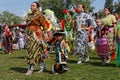 Women dancers at the grand entry of the 49th annual United Tribes Pow Wow