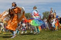 Young women dancers of the 49th annual United Tribes Pow Wow Royalty Free Stock Photo