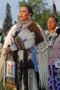 Women dancers of the 49th annual United Tribes Pow Wow in Bismark