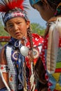 Portrait of a young dancer of the 49th United Tribes Pow Wow