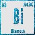 Bismuth Chemical Element Blue on White Royalty Free Stock Photo