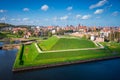 Bison bastion, 17th-century fortifications of GdaÃâsk after renovation. Poland Royalty Free Stock Photo