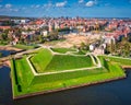 Bison bastion, 17th-century fortifications of GdaÃâsk after renovation. Poland Royalty Free Stock Photo