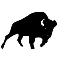 Bison vector eps illustration by crafteroks Royalty Free Stock Photo