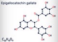 Bisphenol A, BPA, C15H16O2 molecule. It is precursor to polycarbonate plastics and epoxy resins. Structural chemical formula