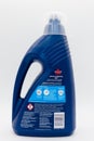 Bissell Branded wash and remove carpet cleaner Rear Label Displaying Instructions and Symbols