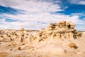 Bisti Badlands, New Mexico, USA Rock Formations Royalty Free Stock Photo