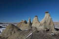 Bisti Badlands Wilderness Area in winter, New Mexico, USA Royalty Free Stock Photo