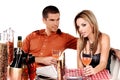 Bistro Couple Royalty Free Stock Photo
